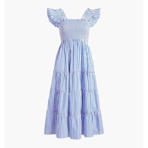 NWT HILL HOUSE The Ellie Nap Dress Size XS Color Blueberry Stripe